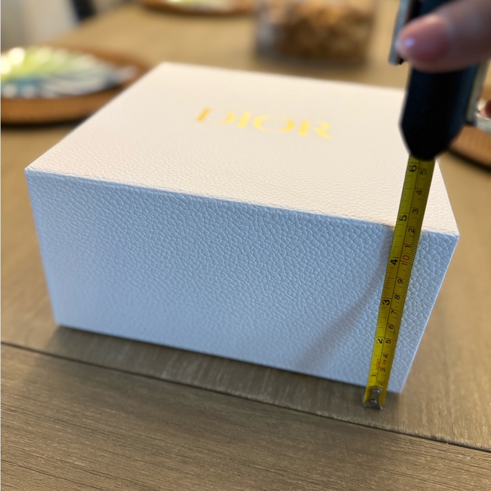 Dior White Box with Gold Logo